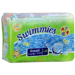 HH  Трусики-подгузники дет. д/плавания Swimmies Small (7-13kg) 12шт. АКЦИЯ! СКИДКА 40%