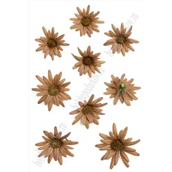 Головки цветов "Хризантема" 5 см (100 шт) SF-2090, коричневый №4