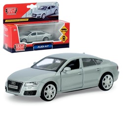 Технопарк. Модель "Audi A7" металл 11 см, двери, инерция, серебристый, кор. арт.67306 (96)