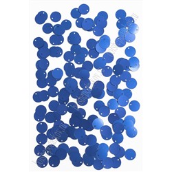 Пайетки круглые 12 мм (50 гр) SF-3067, синий
