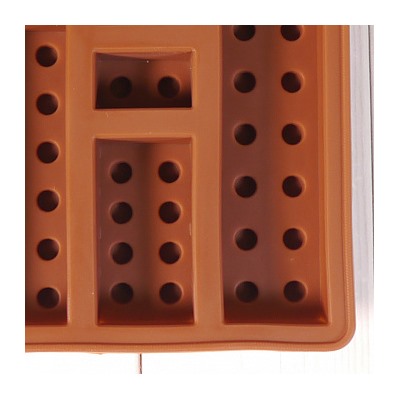 Форма силиконовая для шоколада "Лего №2" 12*12, 7 ячеек