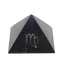 Пирамида из шунгита полированная "Дева", 50*50мм