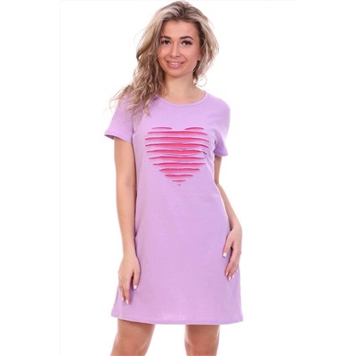 Сорочка трикотажная светло-фиолетового цвета 49193