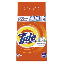 TIDE Порошок автомат  3кг "Альпийская свежесть"