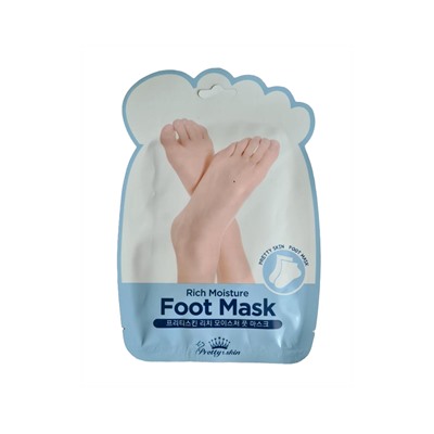 Маска-носочки для ног увлажняющая Pretty Skin Rich Moisture Foot Mask