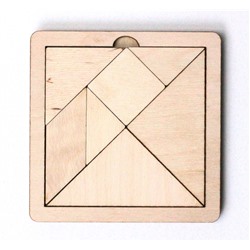Игра головоломка деревянная «Танграм» (малая)