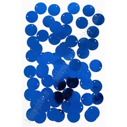 Пайетки круглые 19 мм (50 гр) SF-3070, синий