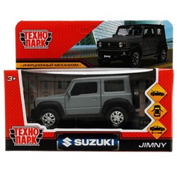Технопарк. Модель "Suzuki Jimny" металл 11,5 см, двер, баг, инер, сер, арт.JIMNY-12FIL-GY