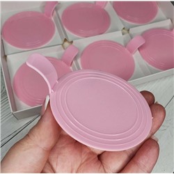 Подложка пластиковая круглая с держателем (цвет Розовый)