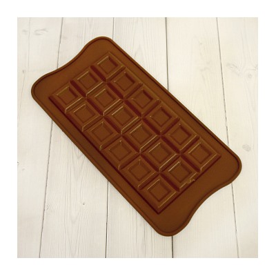 Форма силиконовая для шоколада "Плитка дольки" 8*16,5 см