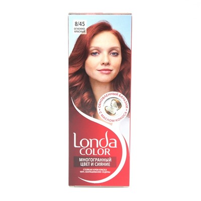 ,Краска для волос LondaColor Cream  8/45  Огненно-красный (срок до 10,25г.) АКЦИЯ! СКИДКА 25%