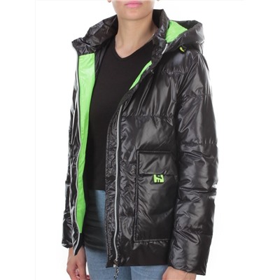 8263 BLACK Куртка демисезонная женская BAOFANI (100 гр. синтепон) размеры 42-44-46-48-50