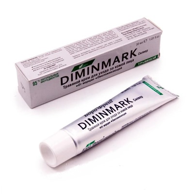 DIMINMARK SILVER Herbal Face Care Cream, Ayurvedic Formulations (ДИМИНМАРК СИЛВЕР Травяной крем для ухода за кожей лица, от морщин, омолаживающий, Аюрведик Формулейшн), 30 мл.