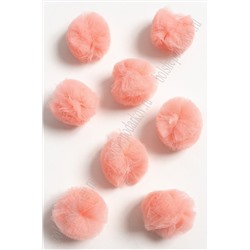 Помпоны из фатина 3,5 см (20 шт) SF-4261, розовый персик