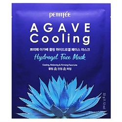 Маска гидрогелевая с экстрактом агавы Petitfee  Agave cooling hydrogel face mask, 32г