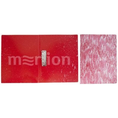 Папка с боковым зажимом пластиковая Melange MLPZ07CRED 0.7мм красная (1211644) Бюрократ