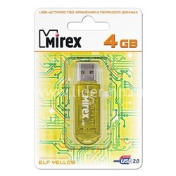 USB Flash 4GB Mirex ELF YELLOW