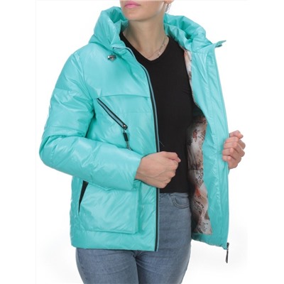 8265 TURQUOISE Куртка демисезонная женская BAOFANI (100 гр. синтепон) размер 42