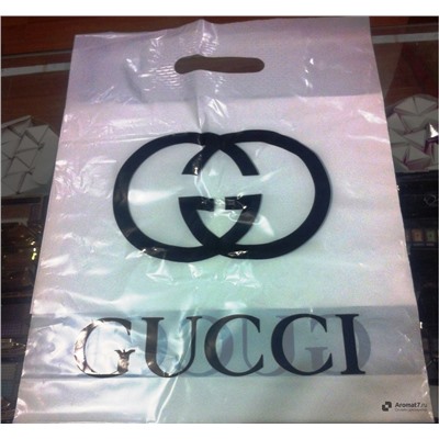 Пакет целлофановый Gucci (белый)