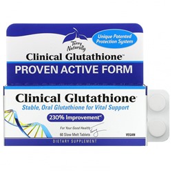 Terry Naturally, Clinical Glutathione, 60 медленно растворяемых таблеток
