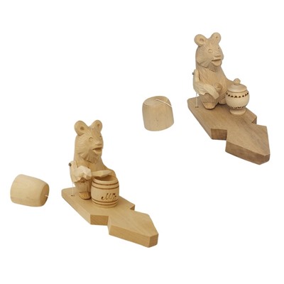 Богородская игрушка "Медведь с медом" арт.7894 (РНИ)