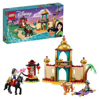 LEGO. Конструктор 43208 "Disney Princess Jasmine and Mulan's Adventure" (Приключение Жасмин и Мулан)