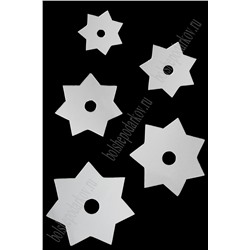 Набор пластиковых шаблонов 1 мм "Звезда 7 лучей"
