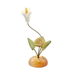 Цветок из селенита  "Калла" малый 55*55*150мм