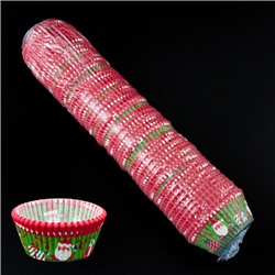Капсулы бумажные Санта и подарки 50*35 мм, 1000 шт
