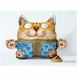 Кот карман - подушка-игрушка гобеленовая