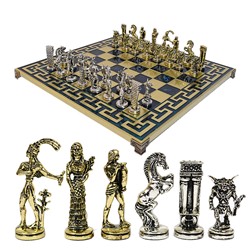 Шахматы с металлическими фигурами "Минотавр" 385*385мм.