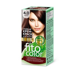 Стойкая крем-краска для волос серии Fitocolor, тон 4.0 каштан 115мл