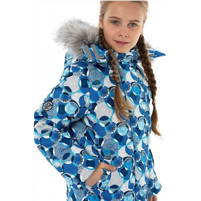 Зимний костюм Скандинавия шары синий