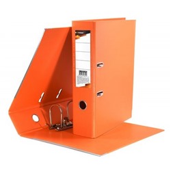 Папка-регистратор 75 мм PVC 2-стор. оранжевый, с уголками P2PVC-75/Org inФОРМАТ
