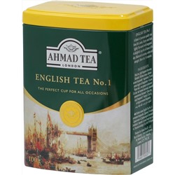 AHMAD TEA. English Caddy. English tea №1 100 гр. жест.банка