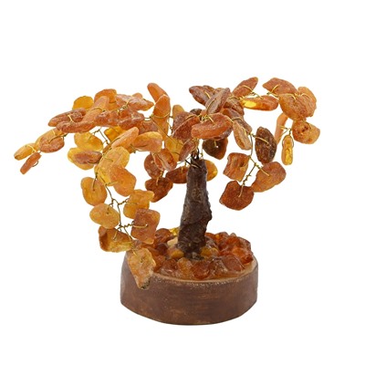 Дерево из янтаря необработанного цв.светло-коньячный, 12-13см