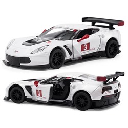 Kinsmart. Модель арт.КТ5397/2 "Corvette C7. R Race Car 2016" 1:36 (белая) инерц.