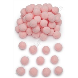 Помпоны Premium 2 см (100 шт) SF-3309, розовый персик №03