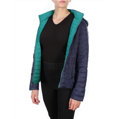9313 TURQUOISE/BLUE Куртка демисезонная двухсторонняя женская RIKA (100 гр. синтепон) размер 42 российский
