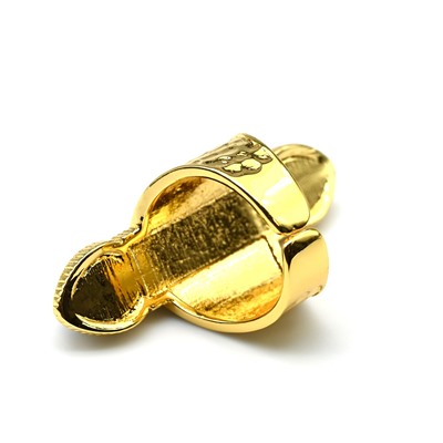 Кольцо "Великолепный Век"с друзами агата в золотистом металле цв.голубой.
