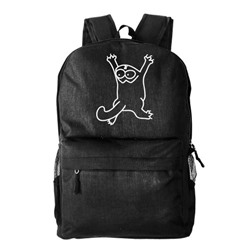 Рюкзак текстильный, молодежный "Кот Саймон"