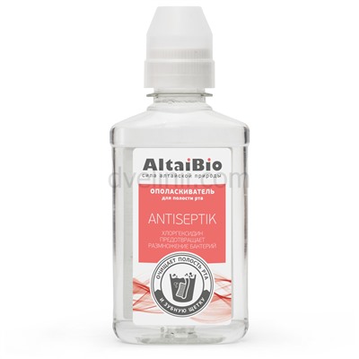Ополаскиватель для полости рта "Antiseptik" "AltaiBio", 200 мл