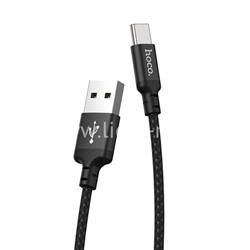USB кабель для USB Type-C 2.0м HOCO X14 (черный) 3.0A