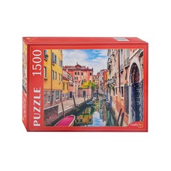 Рыжий кот. Пазлы 1500 эл. арт.0624 "Италия. Яркая улица в Венеции"
