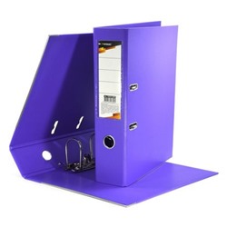 Папка-регистратор 75 мм PVC 2-стор. фиолетовый, с уголками P2PVC-75/Flt inФОРМАТ