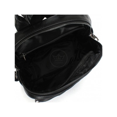 Рюкзак жен натуральная кожа OPI-8079,  1отд,  4внутр+5внеш/карм,  черный 238861