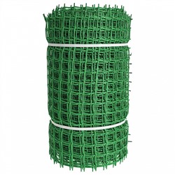 Сетка садовая пластиковая квадратная 33×33 мм, 0,5×20 м ПРОФИ зеленая