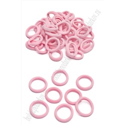 Резинки бесшовные для волос "Premium" 3 см (80 шт) SF-7340, светло-розовый №8102