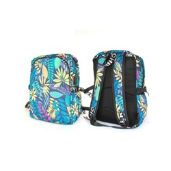 Рюкзак жен текстиль MF-792,   (USB-заряд),  2отд,  2внутр+2внеш.карм,  синий 256488