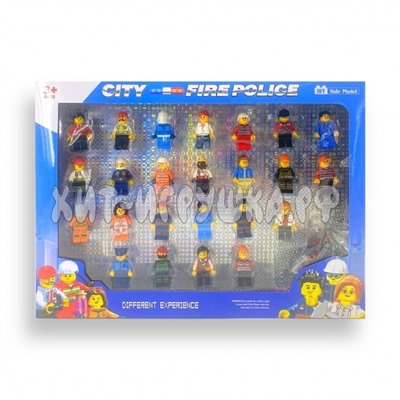 Фигурки для конструктора Городская полиция 24 шт в наборе 22628, 22628